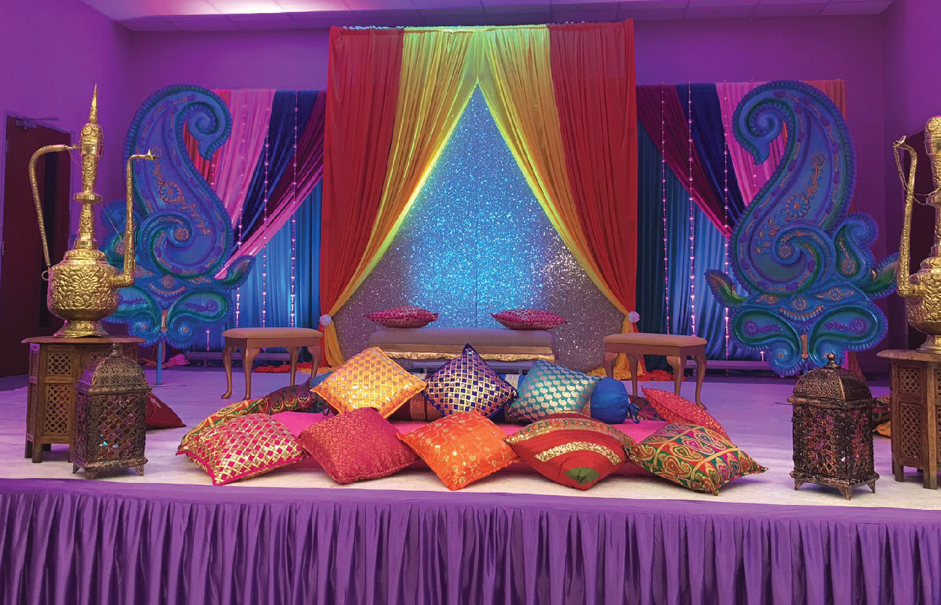 creative mehndi stage decoration wedding designer in Pakistan - Tulips  Event Management